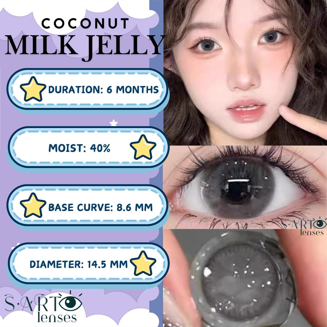 Coconut Milk Jelly 6-month Disposal Contact Lens