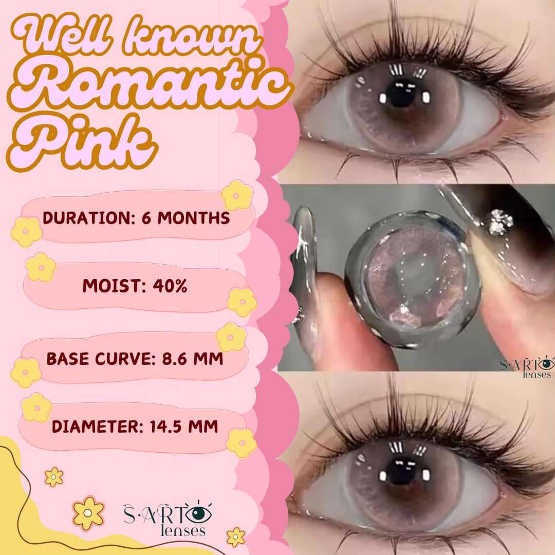 Well-known Romantic Pink 6-month Disposal Contact Lens