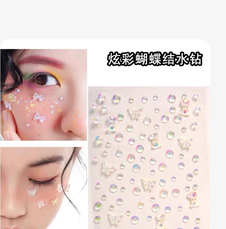 Face Sticker - Butterfly Bowie
