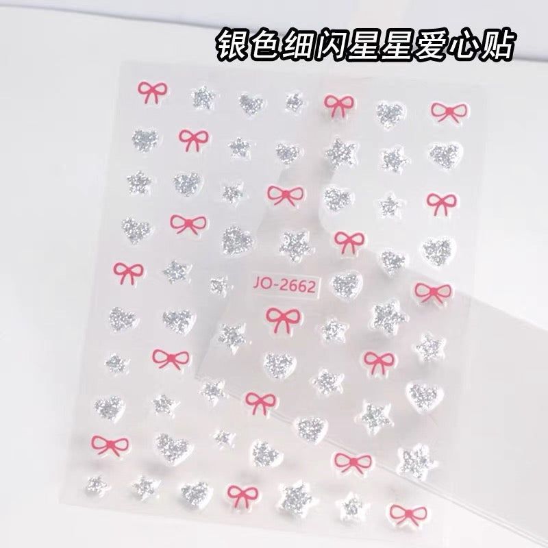 Face Sticker - Silver & Pink Bowie