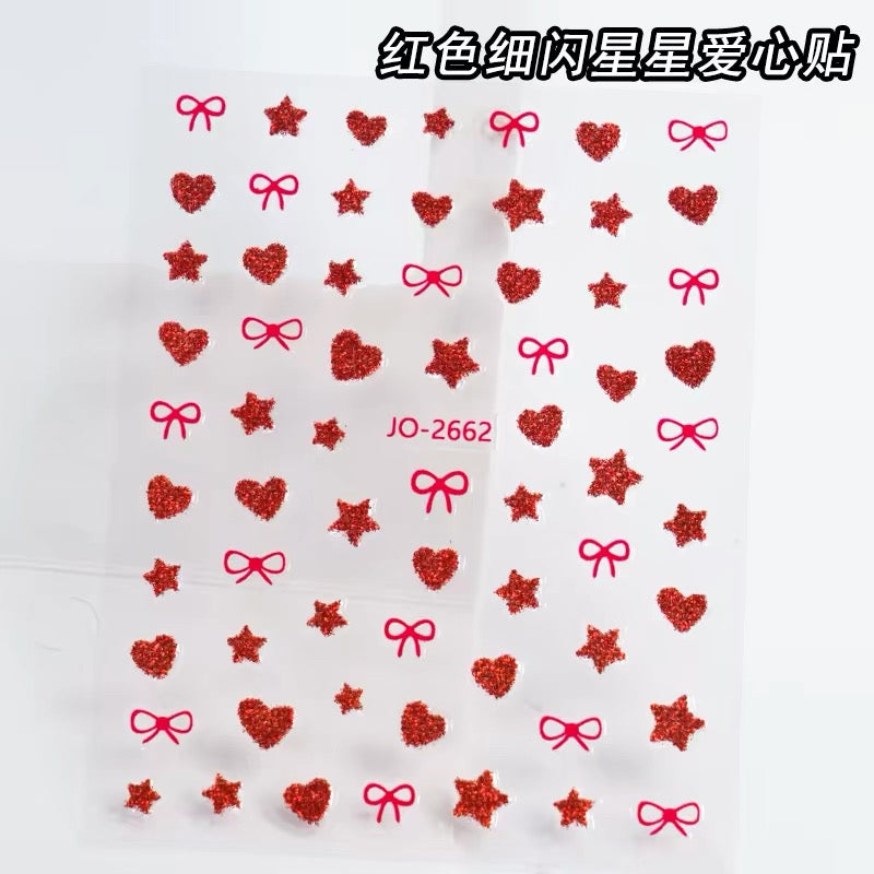 Face Sticker - Red Set