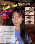 Milk Tea Brown 6-month disposable Contact Lenses